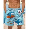 Pantalones Cortos de Playa Transpirables de Corte Recto y Holgado con Estampado Digital 3D para Hombre, para Uso en Exteriores, Transfronterizos