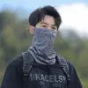 Mangas de gelo soltas para homens para ciclismo no verão, máscara facial de proteção solar, mangas esportivas de tamanho grande para dirigir e pescar