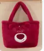 Nova Bolsa de Pelúcia Desenho Animado Estilo Japonês Bolsa de Mão Desenho Animado Boneca de Pelúcia Feminina Doce Bolsa de Lanche Infantil Tendência Lote