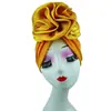 Chapéu Lenço de Cabeça Grande com Flores Personalizado, Moda Europeia e Americana Chapéu Grande com Flores Estampadas com Logo, Imagens e Texto, Chapéu Elástico para Envolver a Cabeça