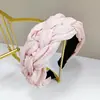 Diadema Ancha Tejida Esponjosa Retro Hecha a Mano de Alta Gama Coreana Diadema Rosa Sakura Pinza para el Cabello Pinza para el Cabello Accesorio para el Cabello