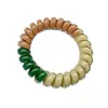 Comercio exterior color gel línea telefónica Anillo para el pelo combinación de colores cuerda para el pelo alta elasticidad cristal caramelo tres colores combinación cuerda para la cabeza funda de cuero