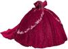Vestido de Rendimiento para Adultos Europeo y Americano AliExpress Baile Fuera del Hombro Falda Grande Calcomanía Floral Vestido Ventura Hilo de Color Vestido de Noche