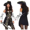 Disfraz de Capitán Pirata para Halloween para Mujeres, Niños y Niñas, Disfraz Cosplay Pirata, Evento de Fiesta, Atuendo de la Tripulación del Caribe