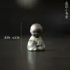 Dinastías Tang y Song Arcilla Púrpura Mascota de Té Pequeño Monje Mini Lindo Mascota de Té Cerámica Pequeño Buda Maceta para Suculentas Adorno Decoración del Hogar