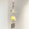 Estilo Ins Carrillón de Viento de Botella Flotante Llavero de Teléfono Colgante Pequeño Medusa Estrella Correa para Bolso Decoración Versátil para Mujeres