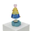 10.5cm Base Giratoria de Cerámica Jingdezhen Adorno de Árbol de Navidad Manualidades de Vidrio Cerámicas Navideñas