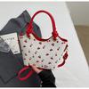 Exquisito Bolso de Mano Nuevo de Moda 2025 Primavera Nuevo Bolso Cereza para Viajeros Bolso de Hombro Estampado Nicho Bolso Sobaco