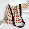 Bolso cruzado ins Organ Plegable Plegado Bolso de compras de punto Bolso de hombro Bolso de diseño de nicho de moda Corea