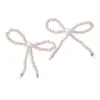 Coreano Nuevo Versátil Perla de Imitación Lazo DIY Flor Hecha a Mano para Zapato Hebilla de Zapato Accesorios para el Cabello Pendientes Colgante para Bolso Accesorios