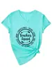 Talla Grande 100 kg Estilo High Street Americano Estampado de Letras Holgada Adelgazante Manga Corta Camiseta para Mujer Verano Cuello en V Top