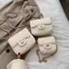 Bolso Pequeño de Moda 2025 Nueva Moda Popular Estilo Coreano Versátil Hombro Cruzado Ins Moda Bolso de Cadena Acolchado