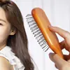 Fabricante Transfronteiriço Madeira Maciça Pente com Almofada de Ar Pente com Agulhas de Aço Massagem Alisamento de Cabelo Placa Grande Pente com Bolsa de Ar Pente para Cabeleireiro Atacado