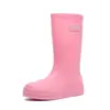 Protección Laboral Transfronteriza Botas de Lluvia de Caña Alta para Mujer Suela Oxford Antideslizante Zapatos de Goma Impermeables para Cocina Resistentes al Desgaste Zapatos de Agua