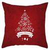 Funda de Almohada Serie Reno Copo de Nieve de Santa Claus Nueva Venta al por Mayor Decoración Navideña para el Hogar Funda para Cojín de Sofá
