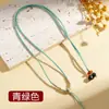 Collar de Cuerda Enrollada Cuerda para Colgar Hecho a Mano DIY Ajustable Cuerda para Colgar Oro Jade Ámbar Jade Colgante Cordón para Joyería