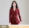 Atacado transfronteiriço de trajes profissionais da moda para outono e inverno: Conjunto de três peças feminino com blazer de manga longa e gola de terno pequena, colete e calça
