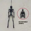 Amazon Transfronteiriça Esqueleto de Halloween Esqueleto Humano Artificial Preto 40cm Festa do Esqueleto Decoração de Festa Tecido