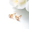 Xuping Pendientes de Circonita Incrustada de Cuatro Garras Modernos y Exquisitos Diseño de Nicho Transfronterizo Europeo y Americano Pendientes Pequeños y Elegantes al por Mayor