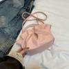 Nova Bolsa de Ombro com Laço da Moda Grande Capacidade Estudante Deslocamento Bolsa Transversal Estilo Coreano Doce Portátil Bolsa Tote