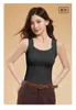 Camisola acolchada sin costuras para mujer, Ropa moldeadora, Lencería talla grande, Sujetador con copa fija, Capa base para embellecer la piel