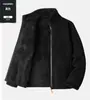 Chaqueta de Polar Doble Cara Estilo Pareja para Exteriores para Mujer, Sudadera Gruesa de Polar Polar, Cárdigan Cálido de Otoño e Invierno, Chaqueta con Cuello Alto para Hombre
