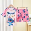 Pijama infantil para niñas y niños, de manga larga y pantalón largo, temática de bruja de dibujos animados, conjunto de ropa de casa del sudeste asiático