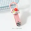 Cortador de Unhas de Pônei Desenho Animado Fofo, Tesoura de Unha Dobrável Portátil Macaron, Aparência Sofisticada, Cortador de Unhas Anti-Salpicos Atacado