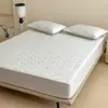 Lençol de Cama Refrescante de Alta Qualidade em Seda de Gelo (Tecnologia PE), Tapete de Seda Gelada, Tapete Lavável à Máquina com Ar Condicionado, Tapete Macio Respirável