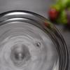 Vajilla de vidrio de borosilicato alto resistente al calor transparente simple ensaladera de frutas regalos navideños vidrio de doble capa de varios tamaños