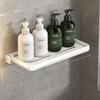 Estante de Almacenamiento Plegable para Baño Almacenamiento de Botellas de Cosméticos para Inodoro Estante de Almacenamiento de Pared para Inodoro Lavabo sin Perforaciones