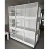 Gaiola para Gatos Gaiola de Criação Três Andares Pet Shop Gaiola para Gatos de Madeira Maciça Espaço Livre Casa Interior Armário para Gatos de Dois Andares Gatil