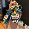 Moda nacional leão sorte gato chaveiro pingente atacado cartoon bonito chaveiro pequeno presente casal saco enfeites