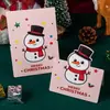 Tarjeta de felicitación tridimensional de Navidad de Amazon transfronteriza Flores Regalo Tarjeta de bendición escrita a mano Nochebuena Tarjeta de felicitación creativa Venta al por mayor