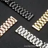 Accesorios para Reloj Correa de Acero Inoxidable de Cinco Perlas Correa Sólida de Acero 304 para Apple applewatch Huawei Samsung