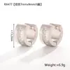 Brincos de Diamante Estilo Celebridade Mais Vendida de Dongdaemun, Coreia do Sul, Brincos de Material Hipoalergênico, Brincos Metálicos de Luxo Acessível