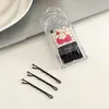 Pinza negra para el pelo, pasador, pinza lateral para flequillo, pinza pequeña versátil para sujetar el pelo en la frente, horquilla de acero, accesorio para el pelo