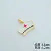 Día Europeo y Americano de la Enfermera Transfronterizo Chapado en Cobre 18K Jeringa Goteo de Aceite Gorro de Enfermera Colgante de Collar Accesorios de Joyería DIY para Mujeres