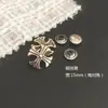 Remaches en Forma de Cruz, Tachuelas de Calavera, Correas para Bolsos, Materiales y Accesorios de Metal Punk Hechos a Mano para Ropa de Motociclista y Club Nocturno