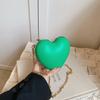 2024 Verão Nova Corrente de Amor Ombro Crossbody Bolsa Feminina Mini Cor Sólida Acrílico Estilo Ocidental Kin Bolsa