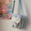 Bolso Pequeño Casual Estilo Coreano para Chica, Lindo Bolso Cruzado Transparente de Oso, Bolso Ita, Bolso para Teléfono