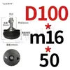 Varilla Niquelada Taza de Pie de Nylon Tornillo Accesorios de Perfil de Aluminio Soporte de Pie de Ajuste Direccional Tornillo para Piso M8-M24