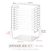 Cesta de almacenamiento para archivos A4, cesta organizadora de oficina, estante caja de almacenamiento de plástico para escritorio para archivos y revistas A4