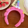 Yu Shuxin com faixa de cabelo fofa divertida faixa de cabelo de pelúcia de olhos grandes faixa de cabelo de caveira alta top lavar rosto pressão faixa de cabelo foto menina