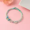 Pulsera Zongzi de Hortensia del Día de Mayo, Nueva Cuerda Roja Tejida a Mano para Niños y Bebés, Pulsera de Cuentas DIY de Alta Calidad