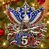 Adorno Navideño de Producto Nuevo Transfronterizo Aniversario 250 Decoración Navideña Colgante Artesanal de Acrílico