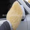 Soporte para Guantes de Lavado de Autos de Imitación de Lana de una Cara Personalizados y Guantes de Limpieza de Autos de Felpa de Imitación de Doble Cara Guantes para Pulir y Encerar Autos