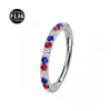 Brinco de titânio G23 1.2*8/10mm Aobao piercing joia argola de nariz nova tendência atacadista personalidade