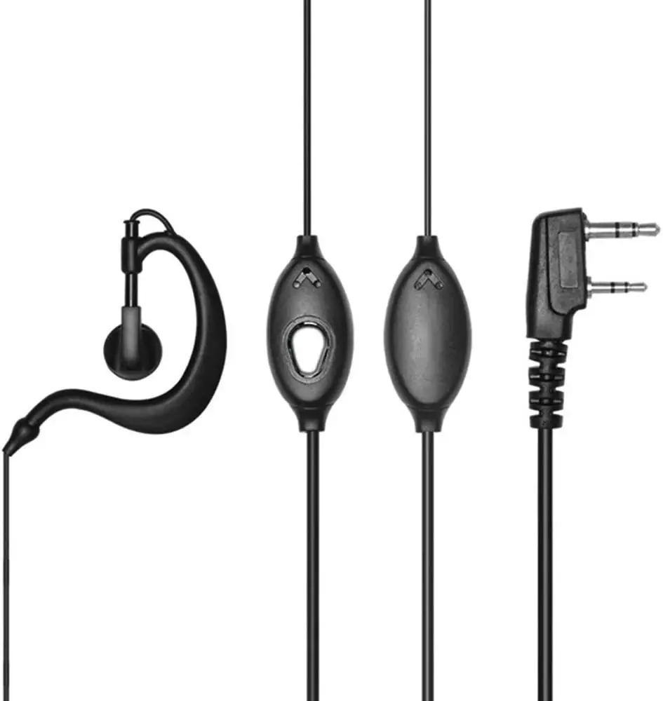 NEW-2-Pin-Mic-Headset-Earpiece
