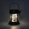 Decoração de feriado Luz solar LED luz de vela solar suspensa ao ar livre luz de vela de fio de cobre solar